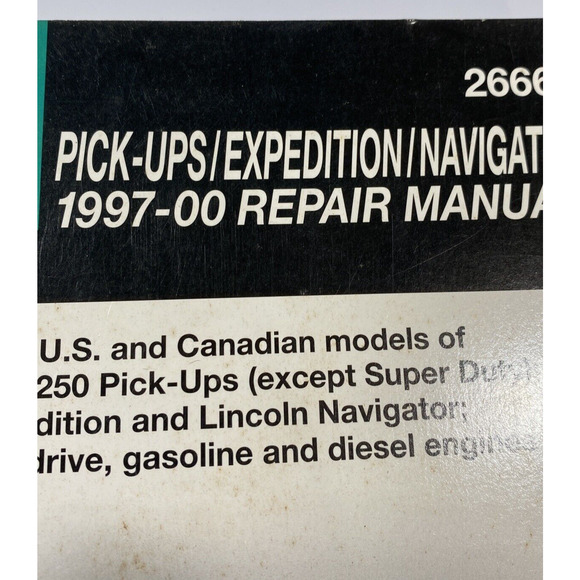 Vintage Ford Pick-ups, Expedition, and Navigator, Repair Manual For 1997-00 - Picture 5 of 9